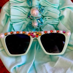 Handmade baby turban and matching sunglasses